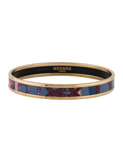 Enamel Cavald'or Surnaturel Narrow Bangle 